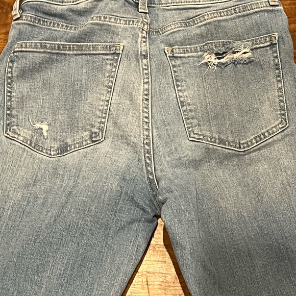 GAP Women's High Rise Distressed Jeans - Light Blue - Picture 3 of 6